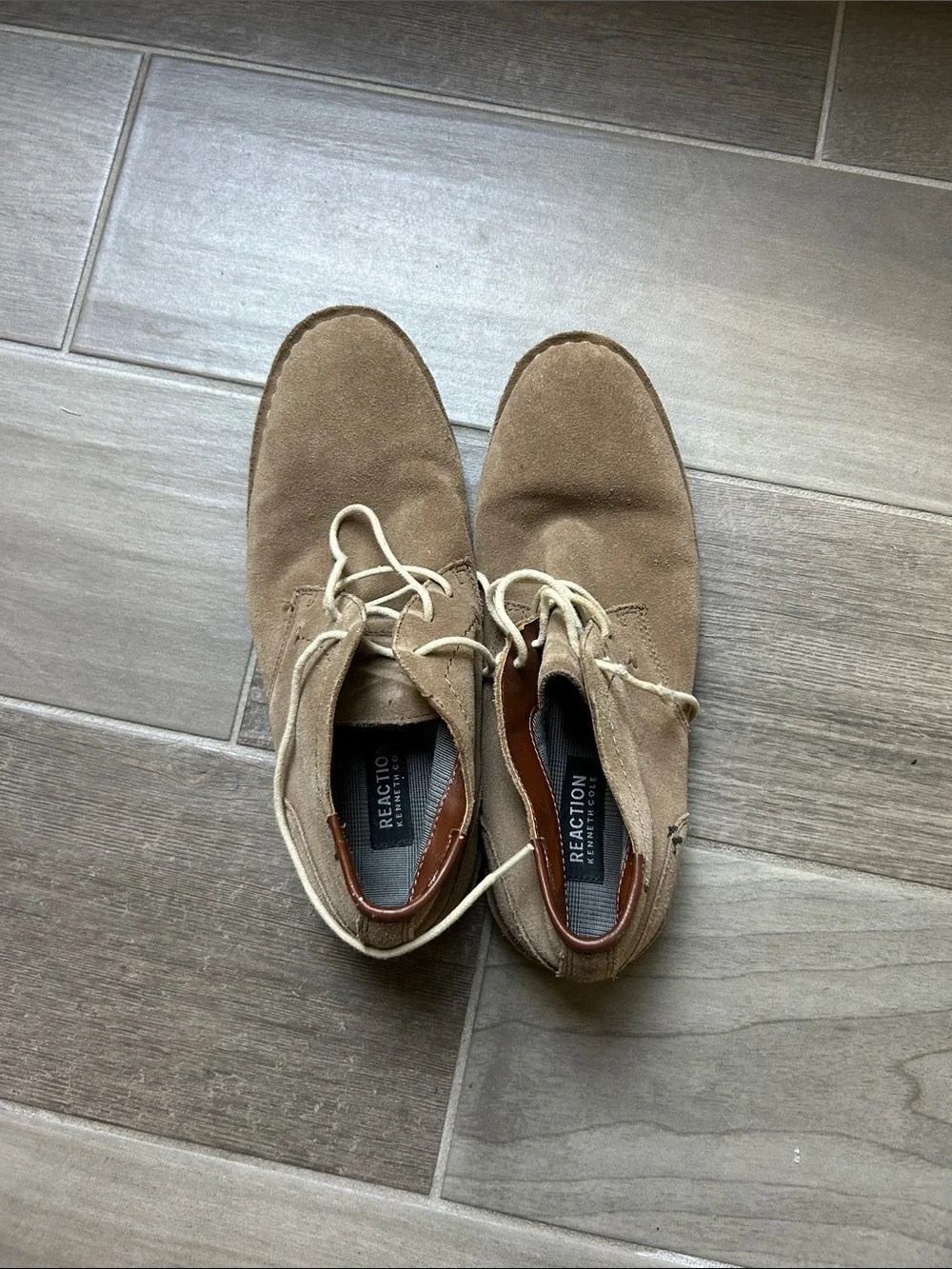Kenneth Cole Reaction Men's Suede Chukka Boots in Tan